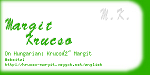 margit krucso business card